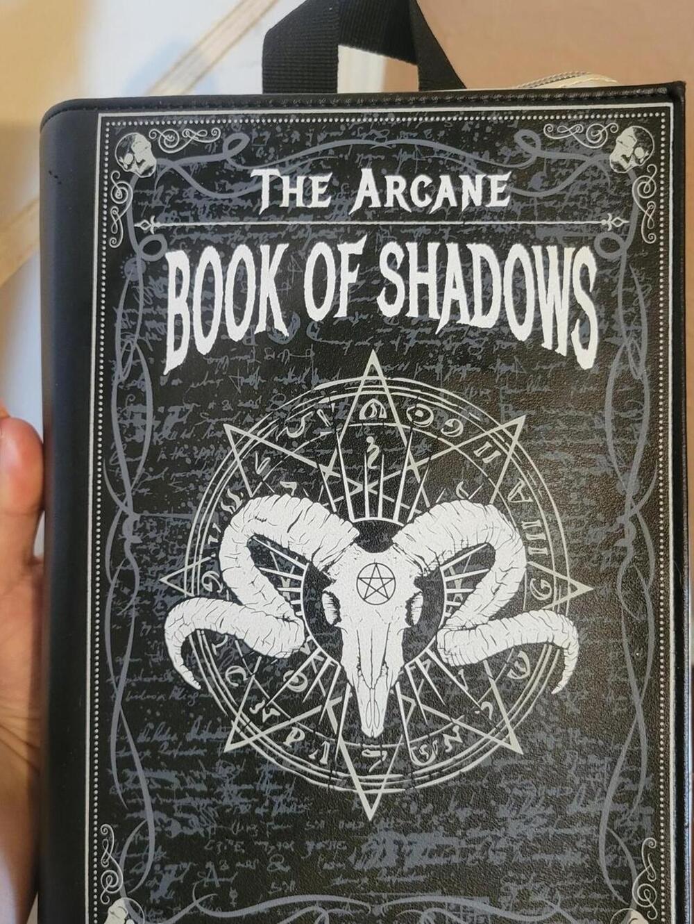 Spencer's The Arcane Book of Shadows Black Bag - Y2K Style Accessory